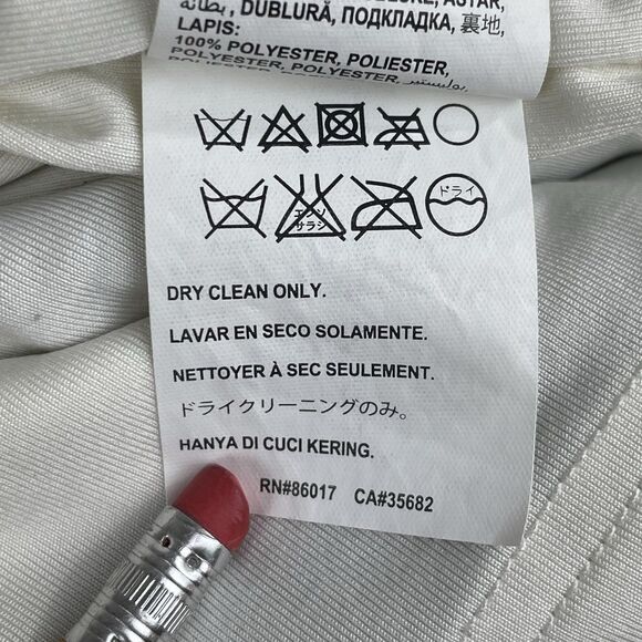 Bebe Bodycon Mini Dress Women’s Small Black White Stretch Side Zip 3/4 Sleeve - Picture 10 of 16